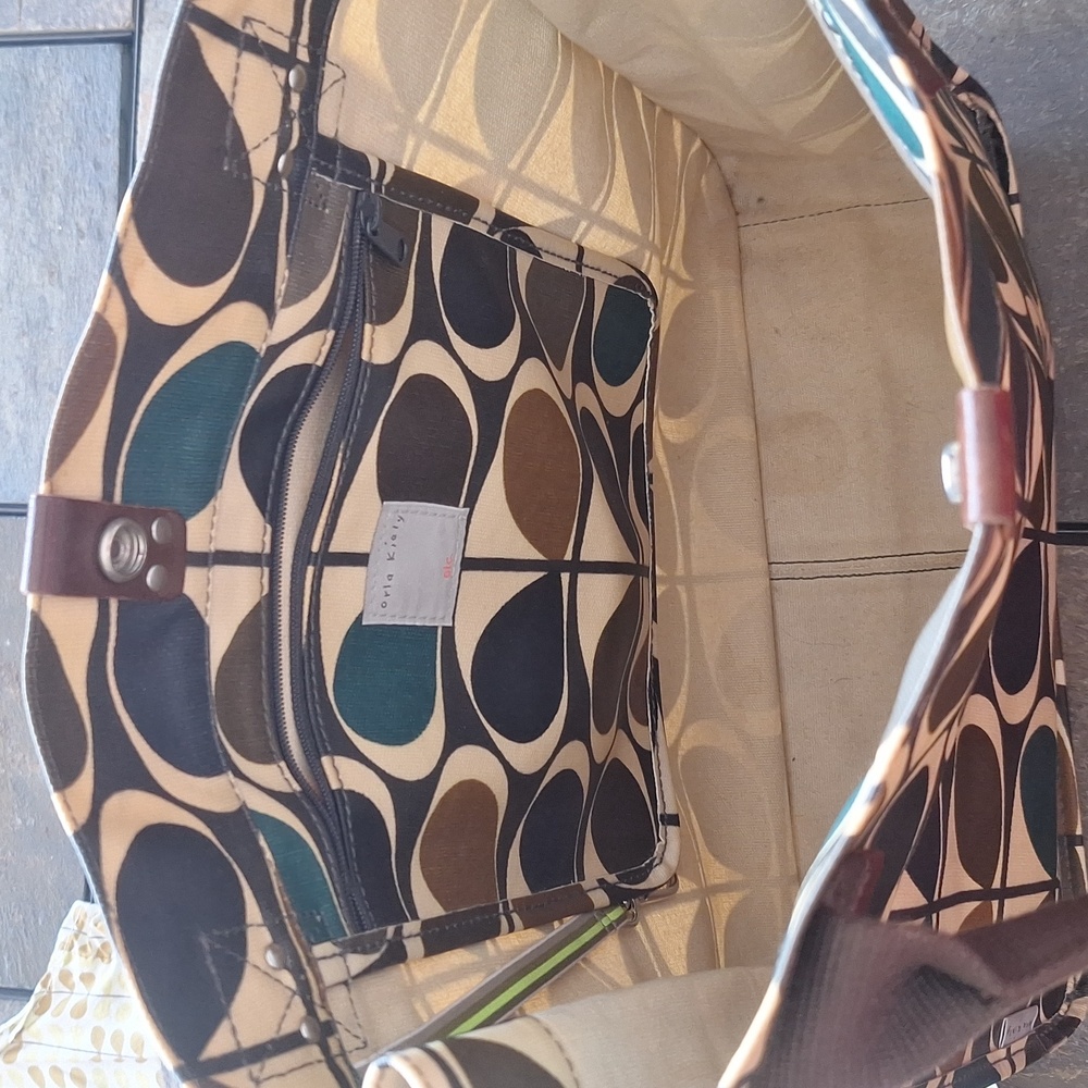 Orla Kiely patterned Tote Bag and shirt - Picture 2 of 5